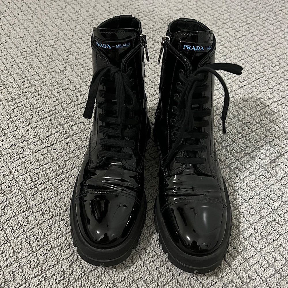 Prada-Milano Combat Boots
